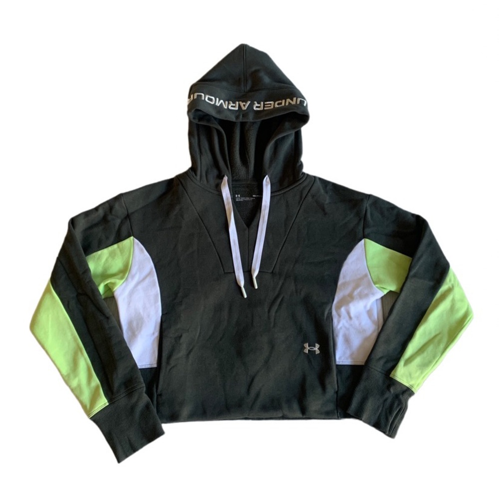 Under Armour Women’s Rival Fleece Embroidered Hoodie (Forest Green, S)